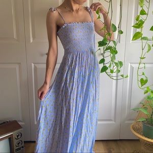 (SOLD) Blue summery floral sundress